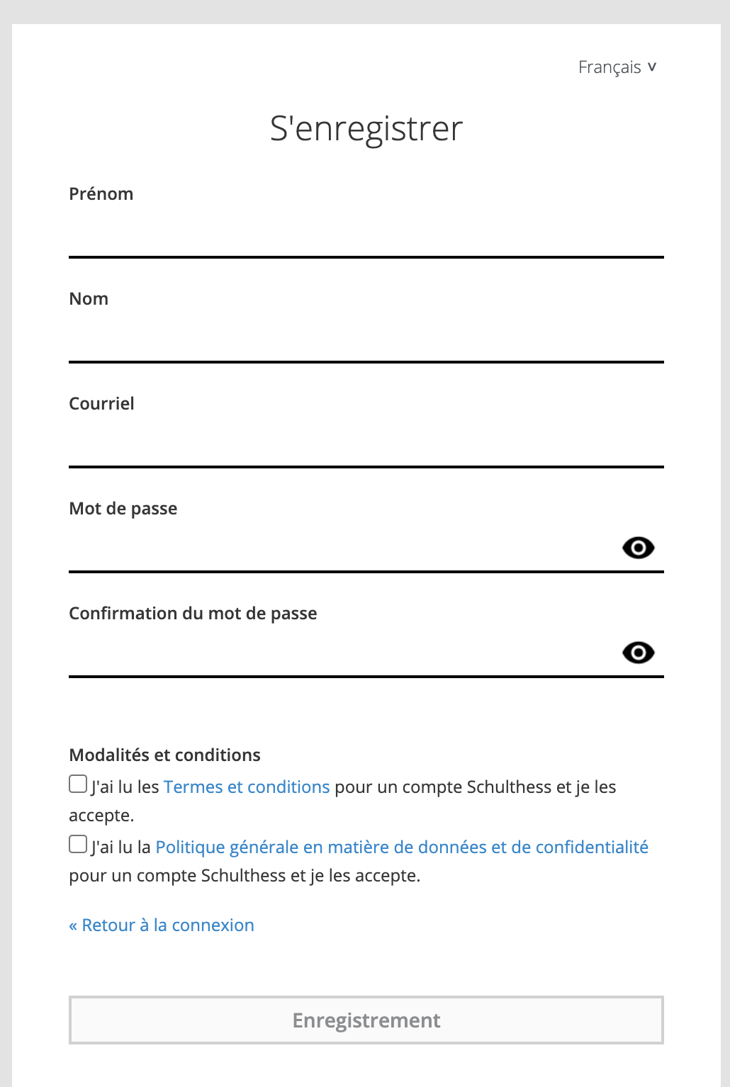 Détails de l'enregistrement Détails de l'enregistrement